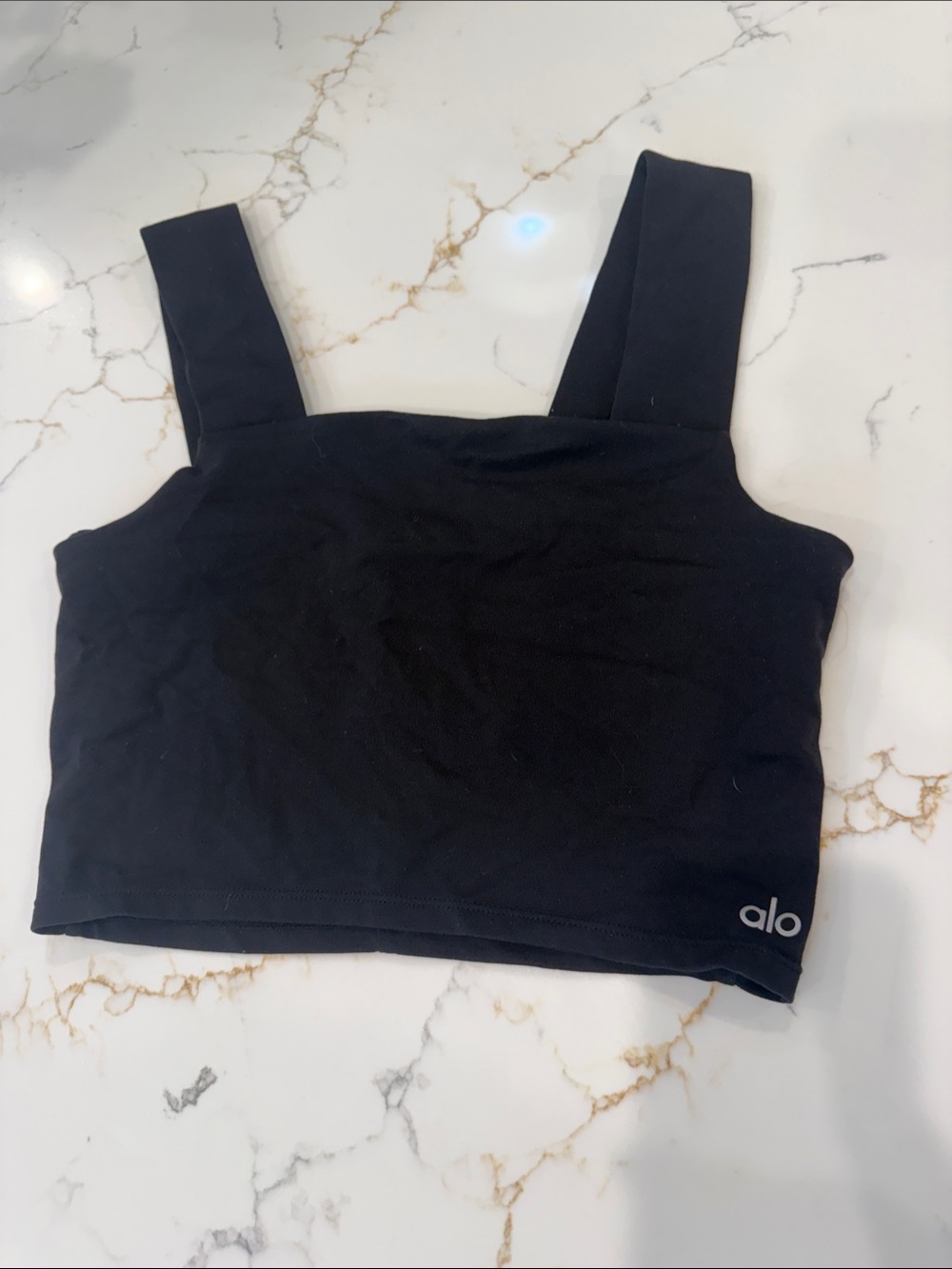 Alo Bind Fitted Tank (Black)